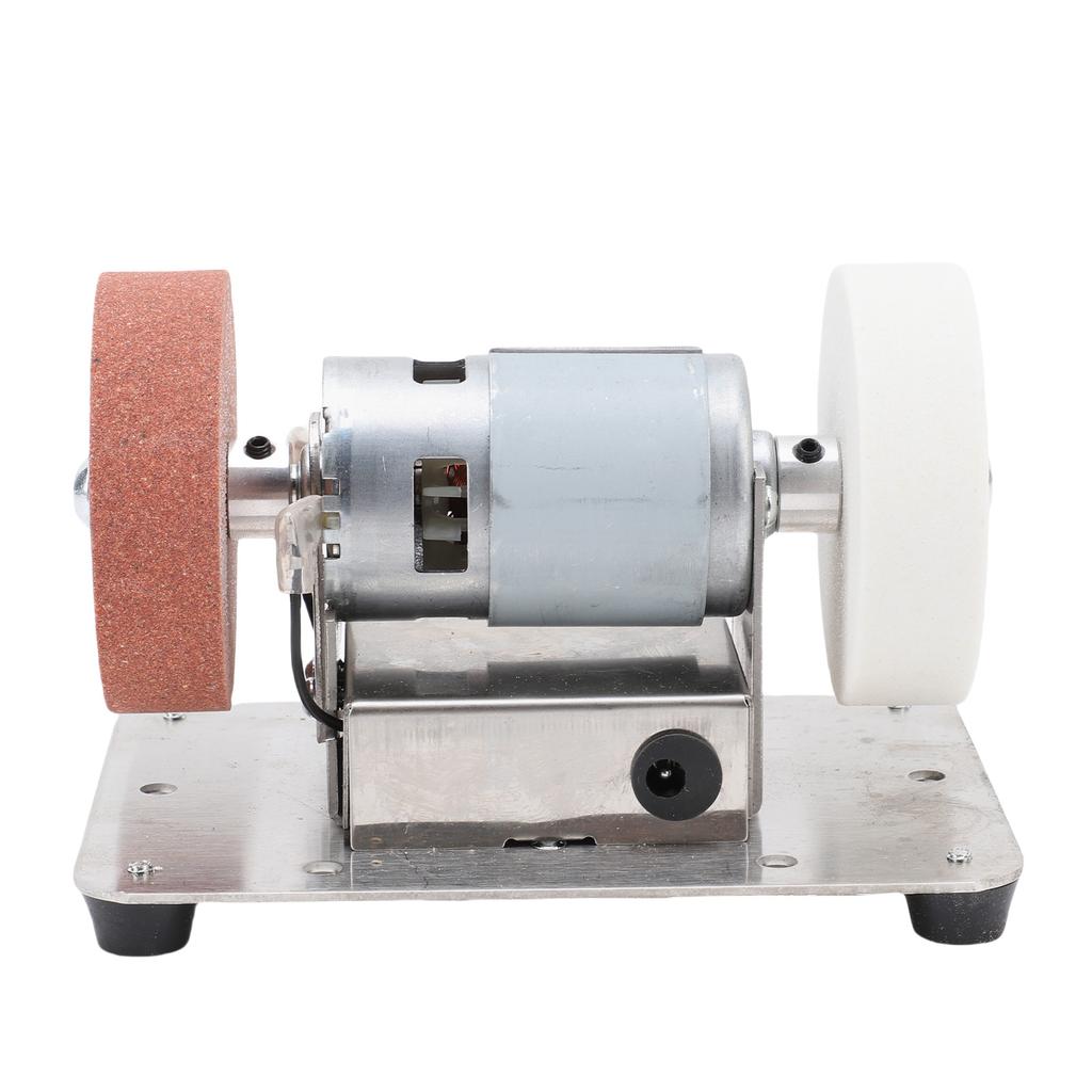 Mini Bench Grinder with 2 Wheels Electric Multi Purpose Grinding Machine for Metal Wood Cutter Making Jewelry Buffing