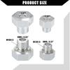 Oil Pressure Coolant Adapter Fitting Sensor Adapter for LS Series Engine/Front/Oil Pressure Sensor Adapter/Durable / 1 Set/Silver Tone