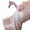 Sex Underwear Sexy Small Chest Uniform Pure Desire Wind Qqny Polka Dot Suspender Nightdress Clothes Women