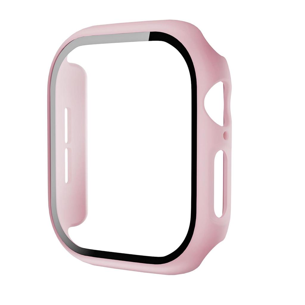 Tempered Glass+Cover For Apple Watch 42mm 46mm 45mm 44mm 41mm 40mm Hard PC Screen Protector Case iWatch Series 11 10 9 8 7 6 SE3