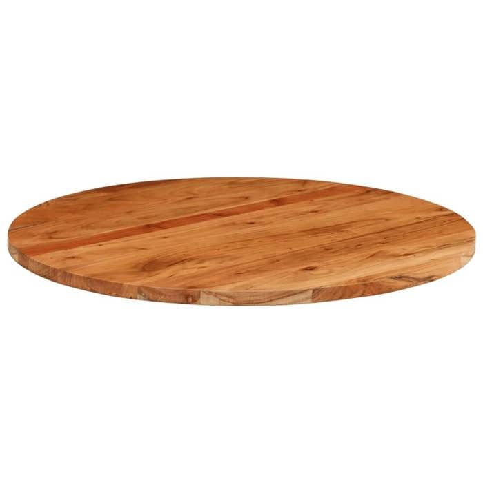 VidaXL Dessus de table Ø90x2,5 cm rond bois massif d'acacia 370056