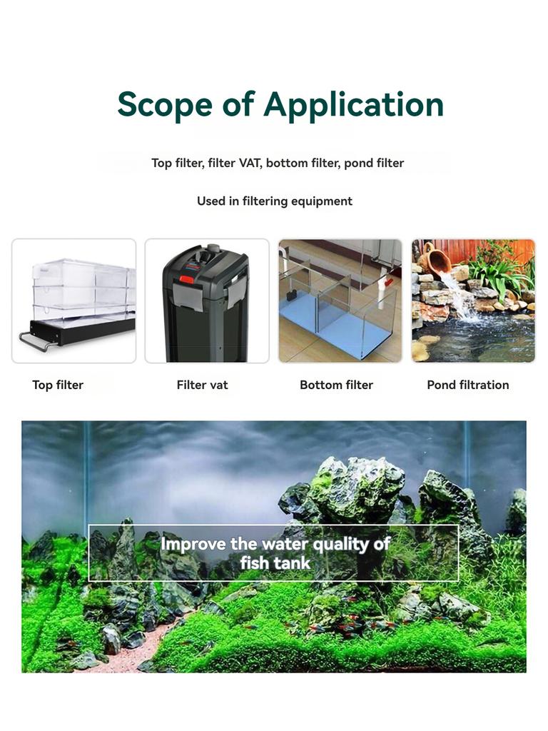 Premium Aquarium Pond Bio Ball - an Effective Aquarium Pond Filtration Medium That Prevents Clogging and Enhances Water Filtrati