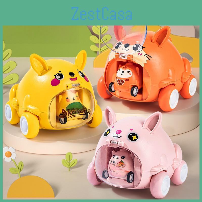 Animal Inertia Toy Car For Kids With Plastic Material And Interactive Play