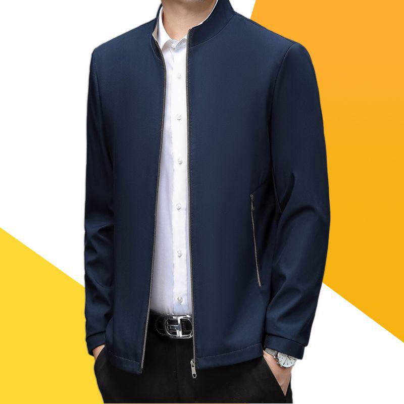 Men's Midlife Spring/Fall Stand Collar Jacket