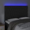 VidaXL LED Headboard Bedroom Furniture Double Bed Accessory Head of Bed Frame Interior Black 3122810
