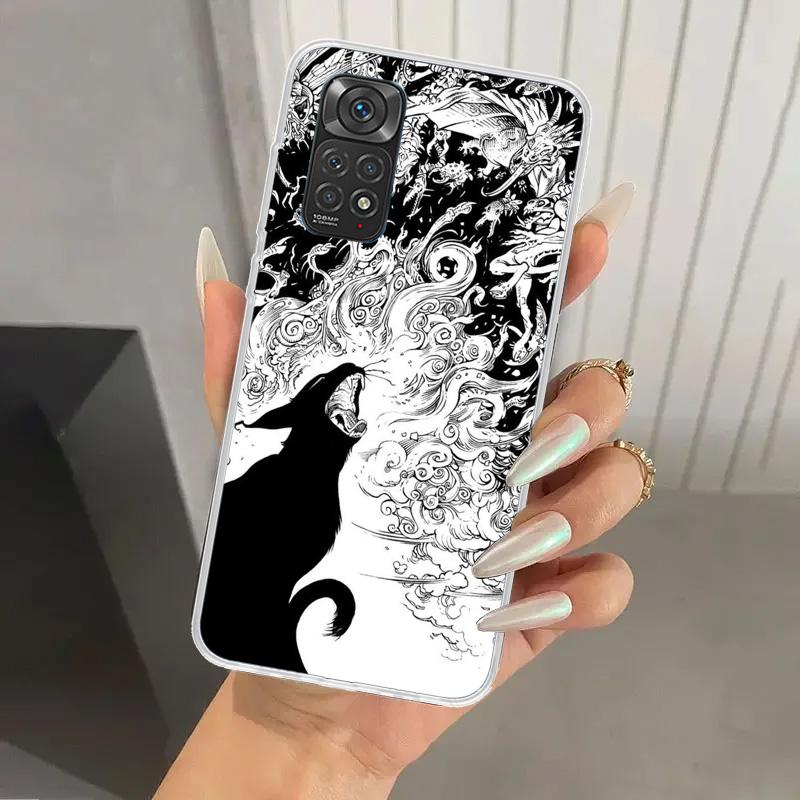 Witch And Cat Colorful Cute Phone Case for Xiaomi Redmi Note 15 14 14S 13 12S 12 Pro 11S 11 Plus 11T 11E 10S Soft Funda Print Sh