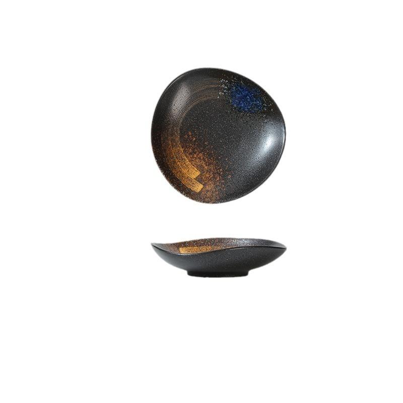 Keramik Runder Saucenuntersetzer Kleine Dip-Schale für Sojasauce Essig Snacks & Gewürze Kreativer Hot Pot Beilagenteller