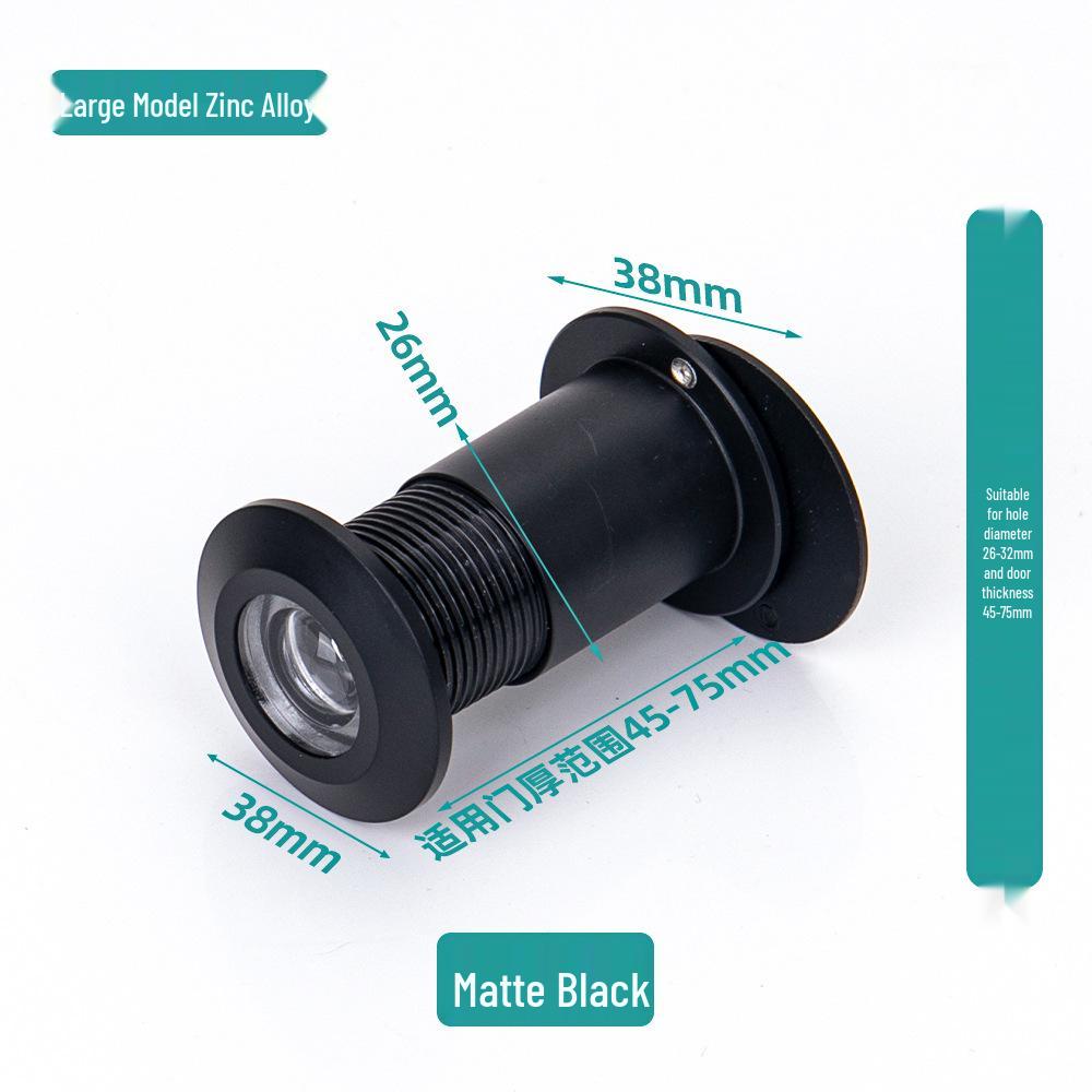 Zinc Alloy Adjustable Peephole Viewer - Anti-pry HD Cat Eye for Apartment Doors