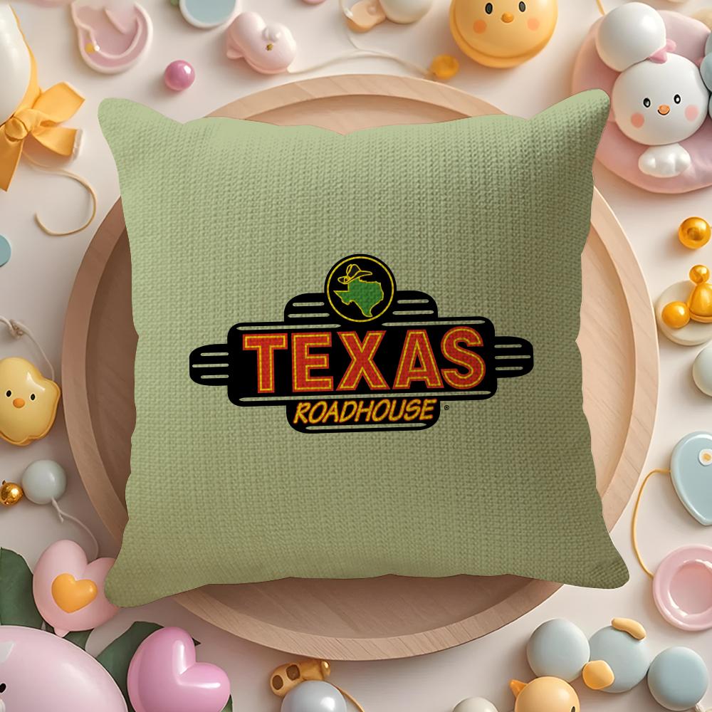 Road Trip Restaurant Travel Tips T-Texas Roadhouse Pillow Case Sofa Living Room Bedroom Headboard Backrest Cushion