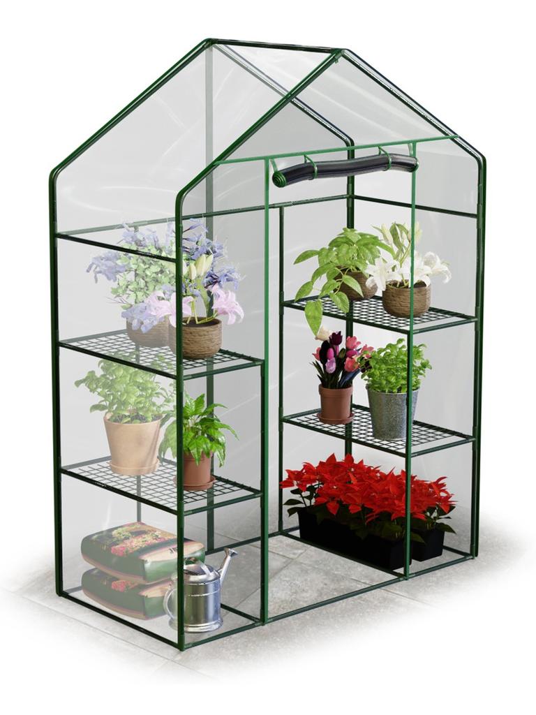 Greenhouse with two shelves 140 x 71 x 195 cm Plonos 4922