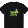 Garfield """FAMOSO IN TUTTO IL MONDO""" T-shirt a maniche corte con stampa di lettere "WORLD FAMOUS", Marchio Streetwear Americano Cotone Pesante Vestibilità Larga Oversize Top per Coppia