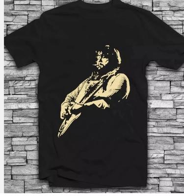 Camiseta Unisex de Algodón Negra Lowell George En Concierto S-3XL Q3748