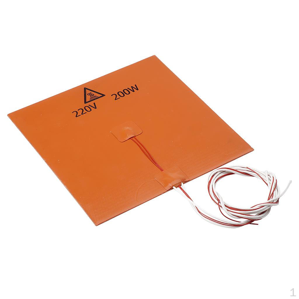 220V 200W Silicone Heat Bed 3D Printer Heating Pad