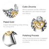 Sale Angel With Wings Heart Charms Pendants For Jewelry Making Pendants Fit Original Charm European Bracelets Gifts