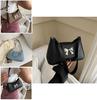 Chic French Butterfly Bow Shoulder Bag 2024 Summer Trendy Street Style Pu Material
