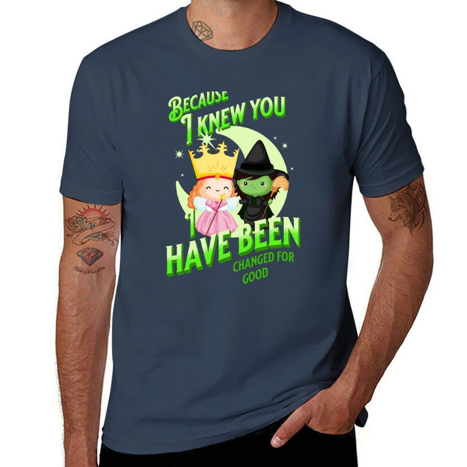 Футболка Wicked The Musical Because I Knew You футболка с индивидуальной печатью g man футболки для мужчин Футболка S