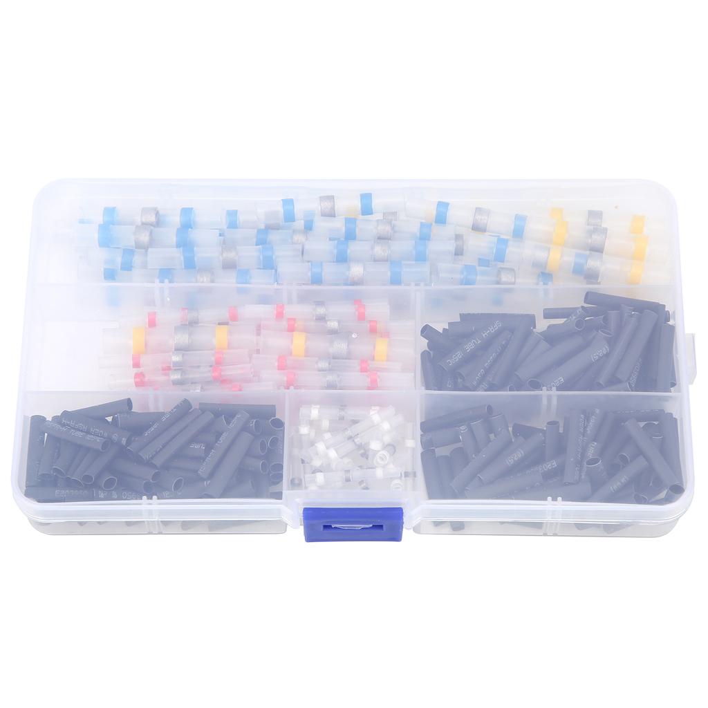300pcs Heat Shrink Butt Crimp Connector Tube Waterproof Solder Sleeve Wire Connector Set
