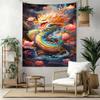 Dragon Wall Decor Tapestry Art For Pet Memorial Birthdaywedding Party Backdrop Family Gift
