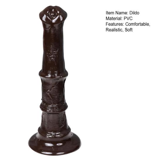 Large Fantasy Horse Dildo for Men & Women, Realistic Fake Animal Phallus with Suction Cup, Adult Sex Toy for Solo Play