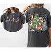 Retro Disney Pooh and Friends Christmas Tree Shirt Christmas Family Matching Tee Pooh Piglet Tigger Eeyore Christmas Shirt