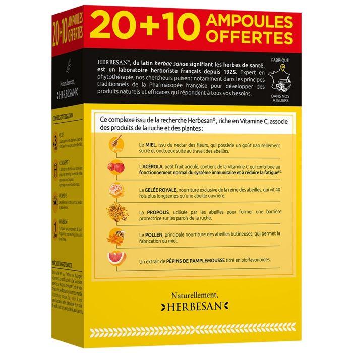 Herbesan Propolis + Gelée Royale 20 + 10 ampoules offertes
