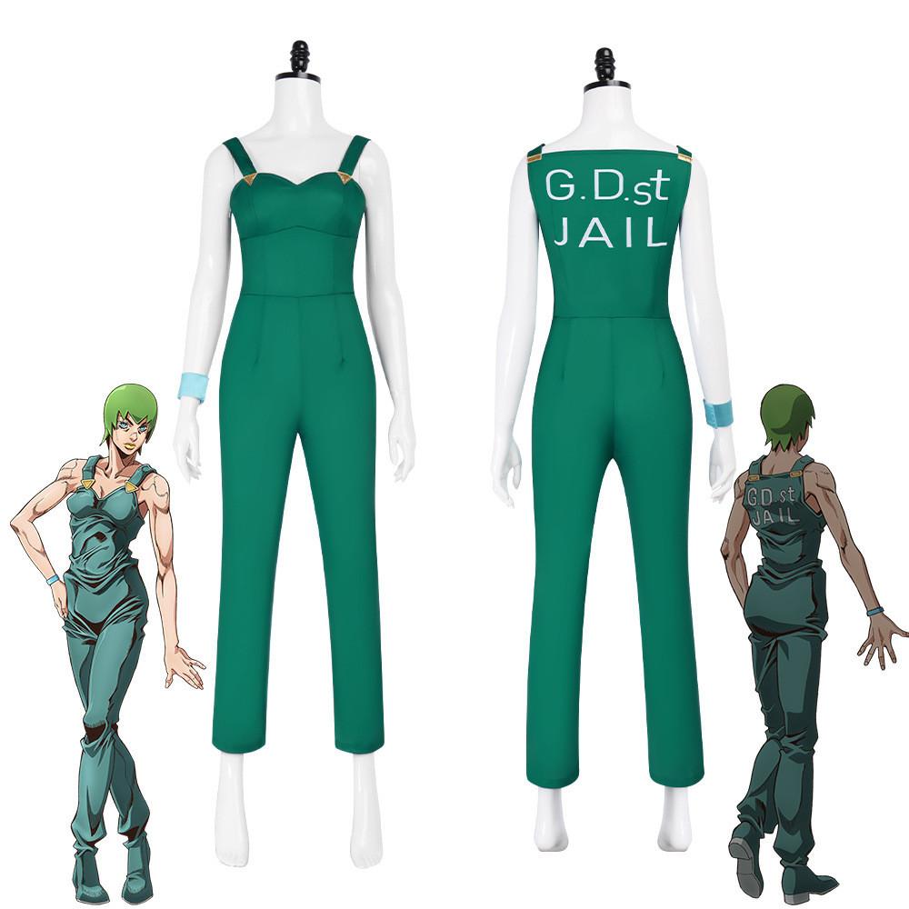 Jojos Bizarre Adventure Ermes Costello Cosplay Costume With Polyester Blend For Anime Con Events