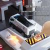 Wild Knight Transforming Police Car Track Toy Set