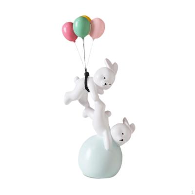 Ballon Hase Figur Fliegende Figur Skulptur Statue für Regal Zuhause Büro