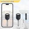 80 BIT Transponder Ignition Car Key, 4D-63 H84 H85 H92 Replacement for Ford F-Series Expedition Escape Explorer Focus Mustang Ranger Taurus, New