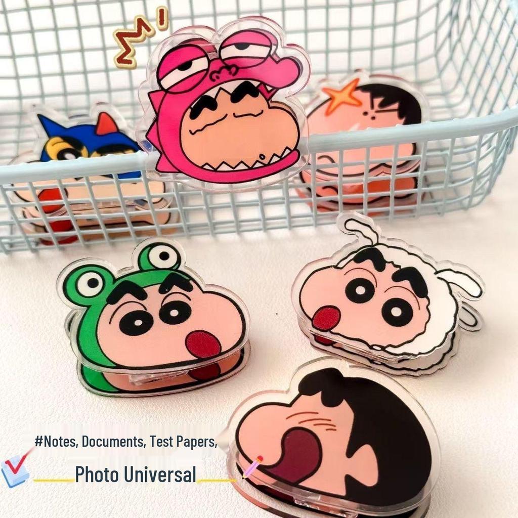 Crayon Shin-chan Double-Sided Cartoon Paper Clip Memo Storage 