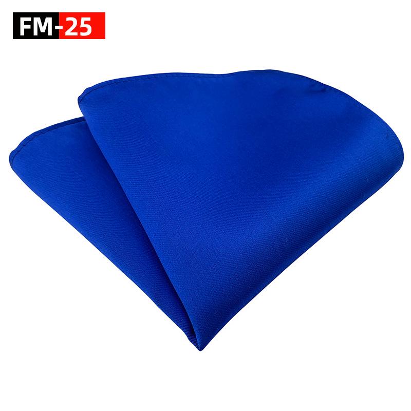 Elegant Plain Polyester Pocket Square for Men - Satin Finish Handkerchief