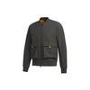 Adidas Jackets Men's Green Baseball Collar Moderate Workwear GM4405