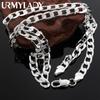 925 Sterling Silver Classic Brands Men'S 8mm Chain Necklace For Woman Fashion Jewelry