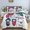 Japanese Doll Printed King Queen Duvet Cover Cartoon Lucky Cat Bedding Set For Kids Girls Fan White 2/3PCS Polyester Quilt Cover