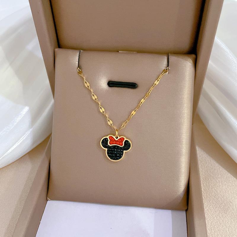 Real Gold Cold Necklace In The E-Commerce Good Goods Furnace, Women'S Collarbone Chain With Jewelry
