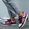 Women Chunky Shoes Trendy Platform Shoes Classic Board Shoes Men PU Leather Casual Sneakers for Outdoor Walking Traveling Jogging