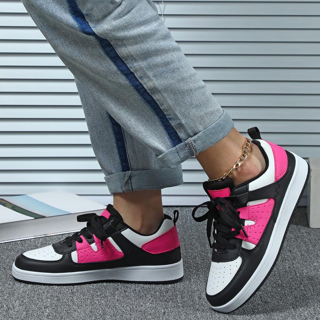 Women Chunky Shoes Trendy Platform Shoes Classic Board Shoes Men PU Leather Casual Sneakers for Outdoor Walking Traveling Jogging