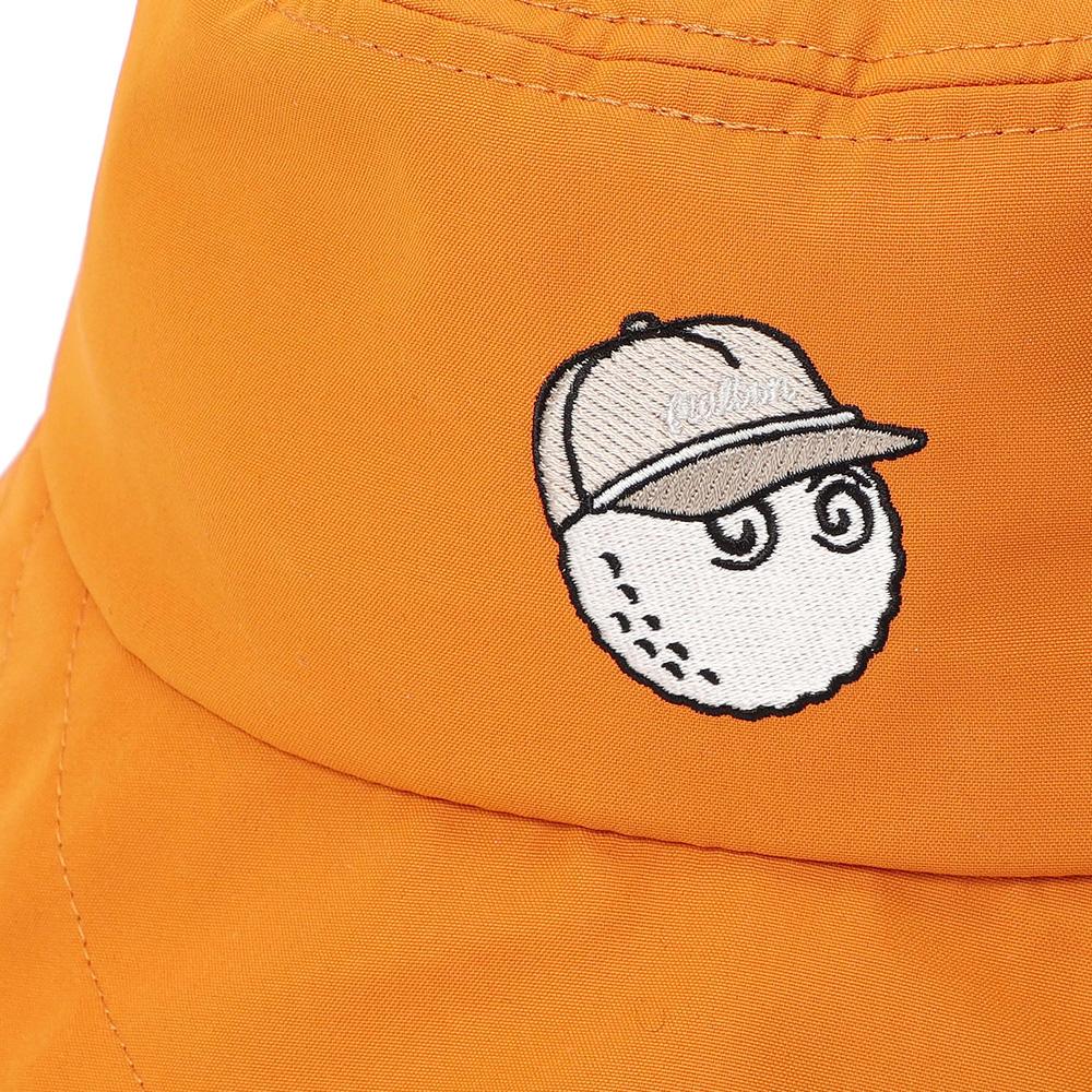 MALBON GOLF New Asymmetrical Bucket Hat Orange (Woman)