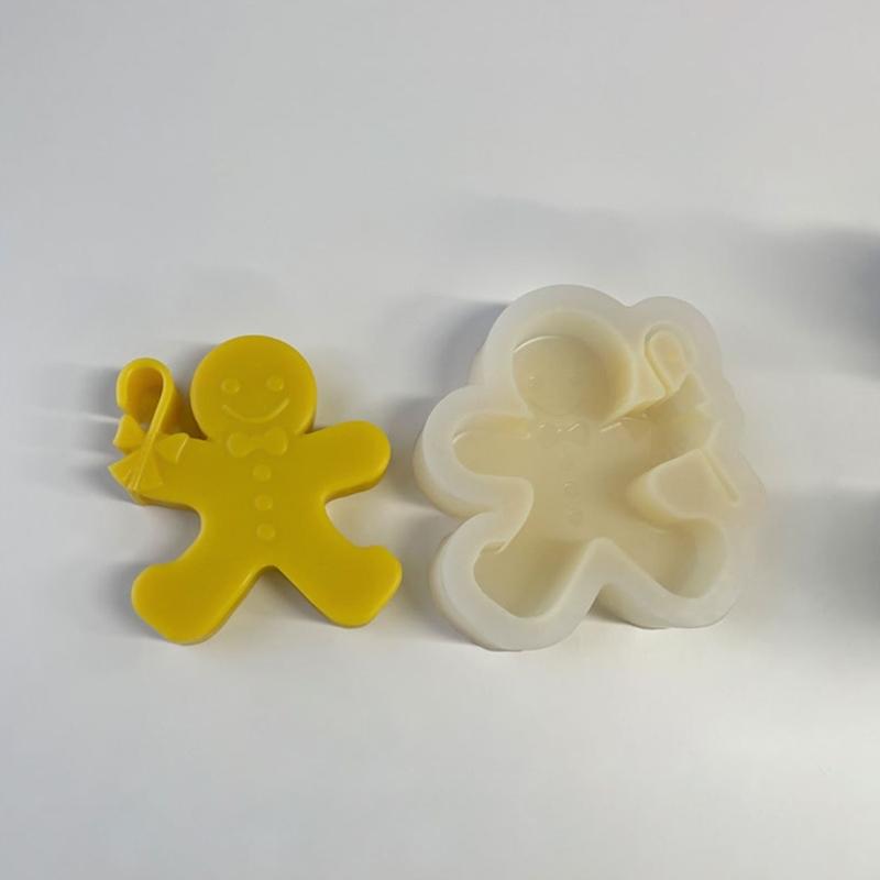 Lebkuchenmann Silikonform Weihnachten Fondantformen Vielseitige Herstellungsformen für Kuchen/Seifen/Schokolade/Kerzen/Kekse