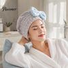 Lightweight Hair Turban for Bath Towel Wrap with Bow, Women Microfiber Turban, Extra Large Anti-Frizz Absorbent Long Thick Curly Super Drying Cap