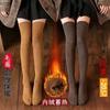 Over-The-Knee Socks, Warm In Autumn And Winter, Piled And Thickened Terry Socks, Micro-Pressure Thin And Non-Slip, Solid Color Girls Over-The-Knee