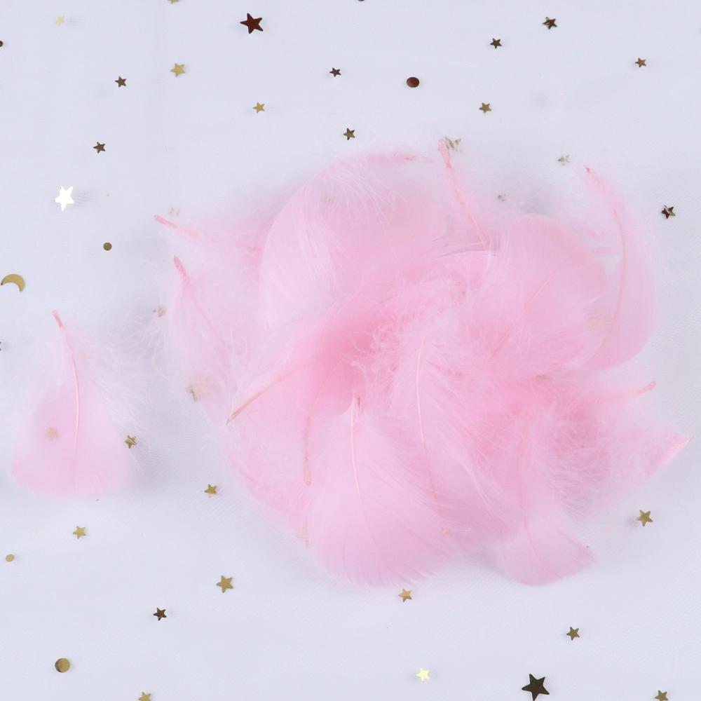 50PCS 5-12cm Natural Goose Feathers Bulk for DIY Crafts Wedding Costume Hair Accessories Party Decorations