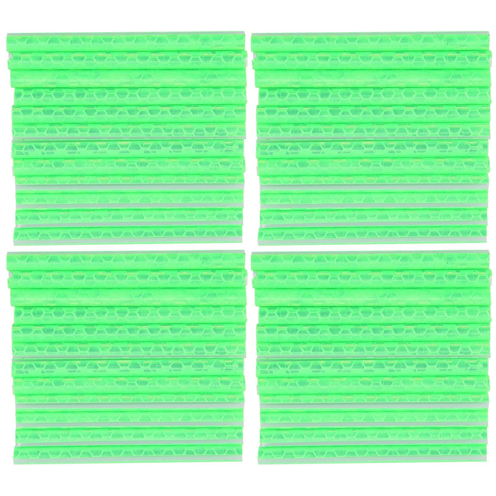

4 Bags Bike Spoke Reflector Bicycle Cycling Warning Reflective Clips Tube (Green)