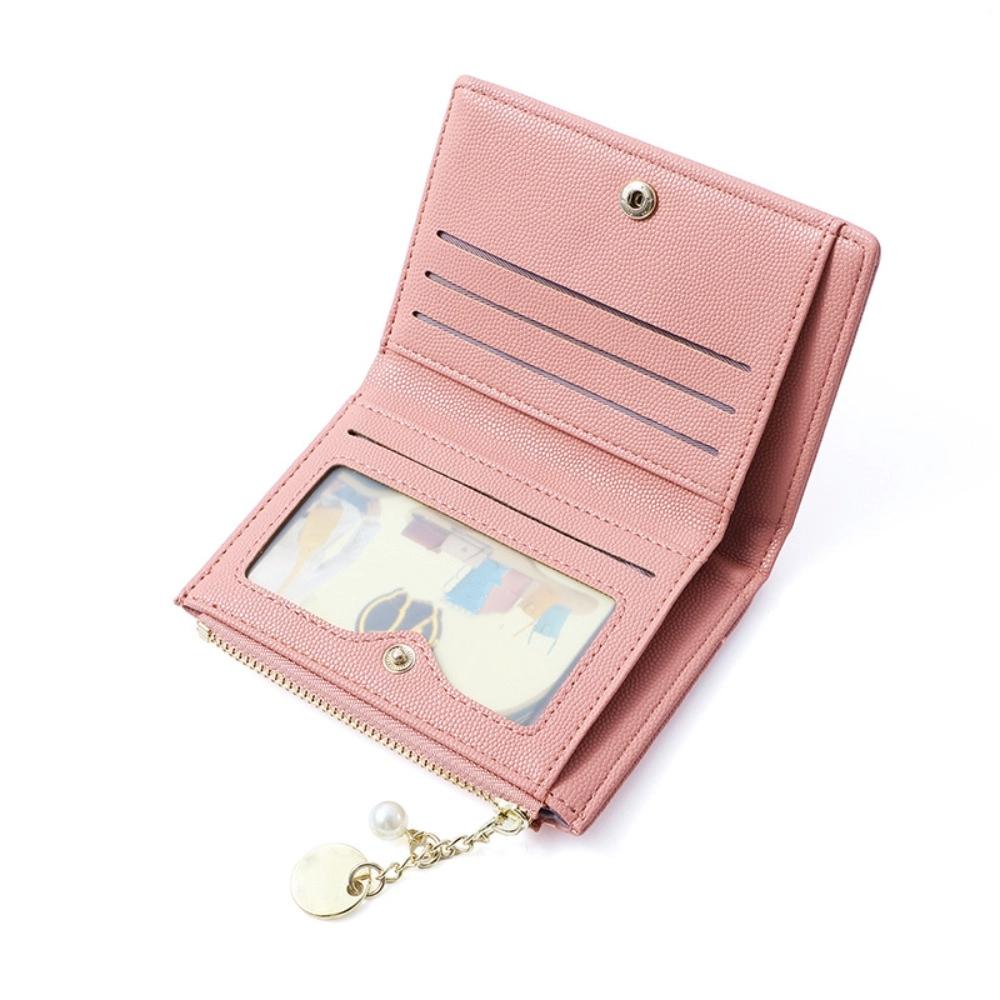 Short Women PU Coin Purse PU Leather Card Holder Small Storage Bag PU Leather Wallet  Women
