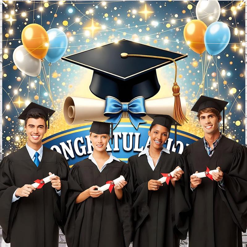 Congratulations Graduation Decor Graduate Party Decoration Prop Ceremony Background Congratulations Photo Booth Backdrop Party United States