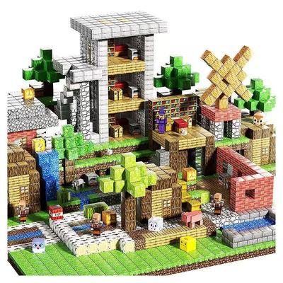 Magnetische Bausteine für Kinder - Mine World Thema 248 Teile STEM Kreatives Lernspielzeug DIY Geschenk für Jungen und Mädchen