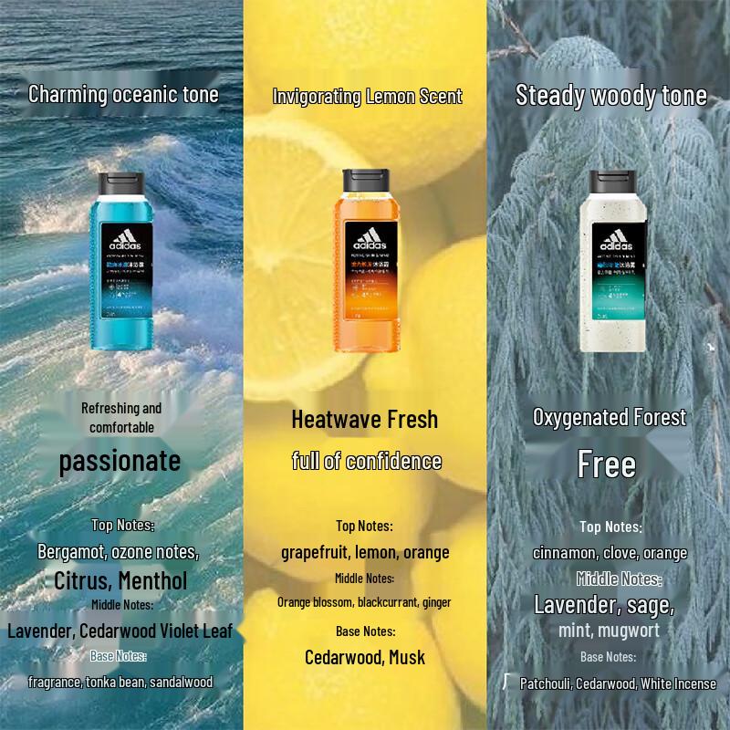 Adidas Men's & Women's Body Wash Collection