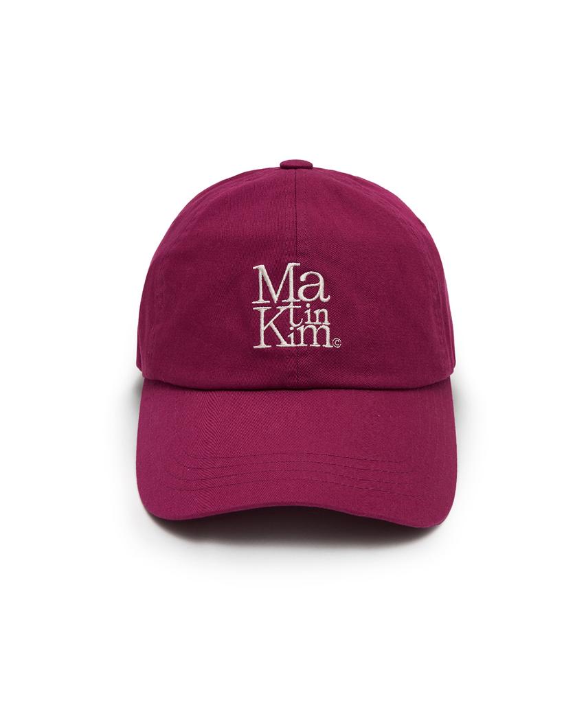 Mattengkim Matin Block Logo Ball Cap In Violet