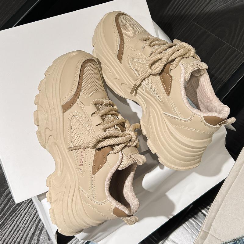 Hong Kong Style Shows Feet, Small Platform Dad Shoes, Spring and Autumn Fried Street Super Fire New Casual Sports Shoes