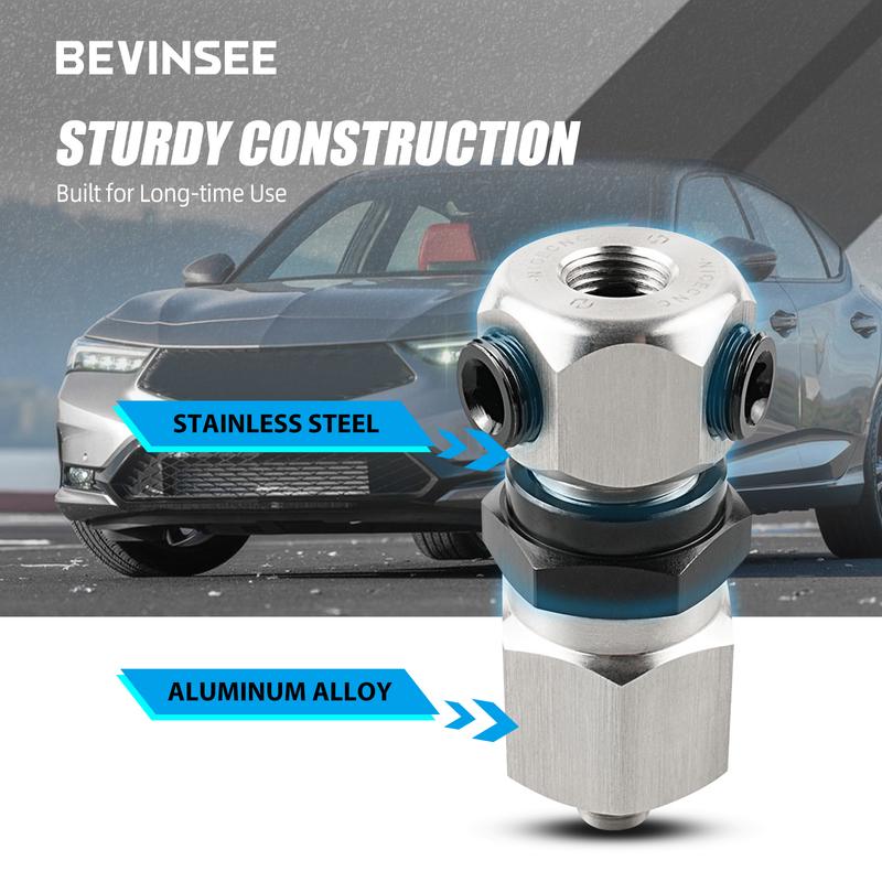 BEVINSEE Oil Pressure Sensor Adapter for Honda for Acura K Series K20 K24 1/8 BSPT Thread